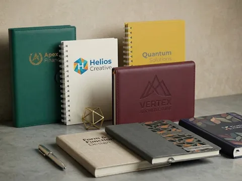 Agenda y cuaderno corporativo personalizado con logo