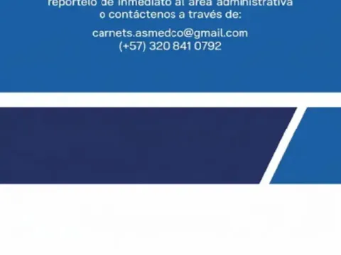 Carné institucional con código de barras para control interno