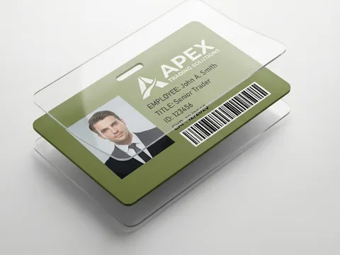 Carné empresarial laminado de alta resistencia con protector transparente