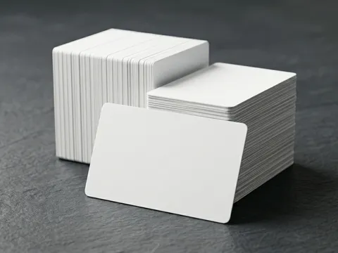 Tarjetas PVC blancas calibre 30 CR80 en blanco para impresión de carnets